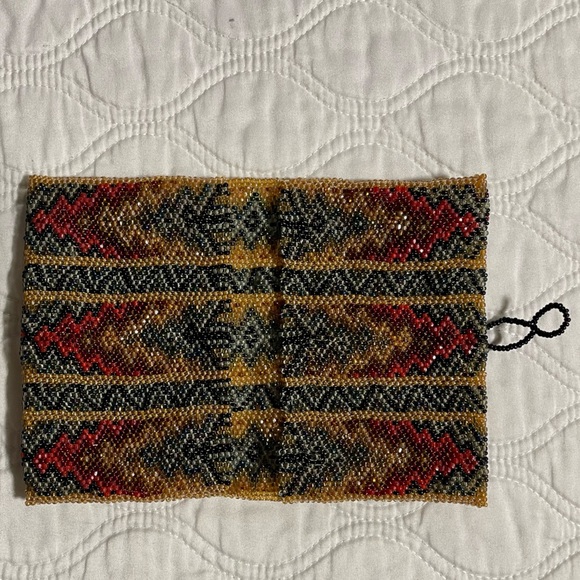 BC- handmade beaded wallet - Picture 3 of 5
